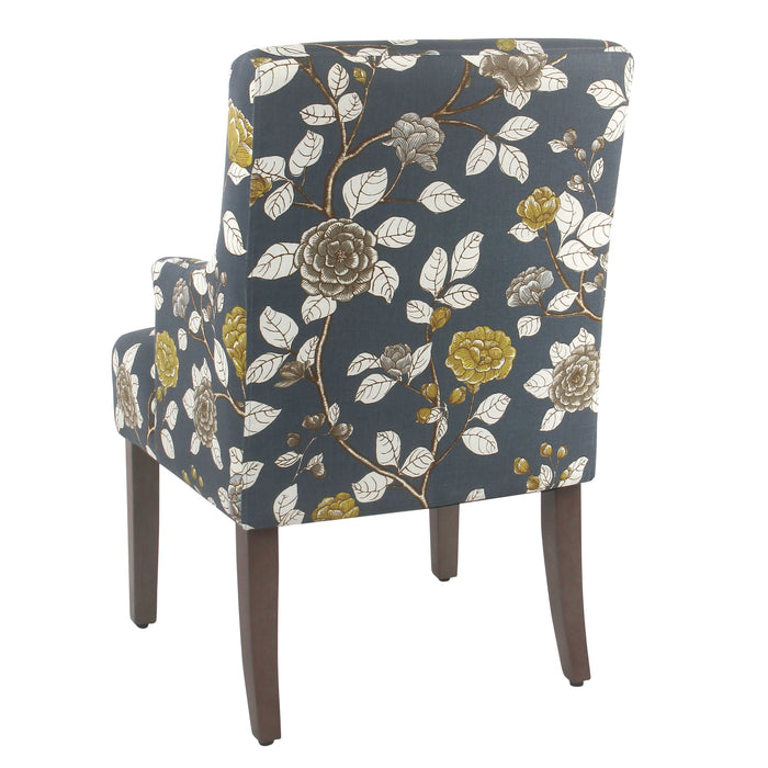 Anywhere Dining Chair - Navy Floral