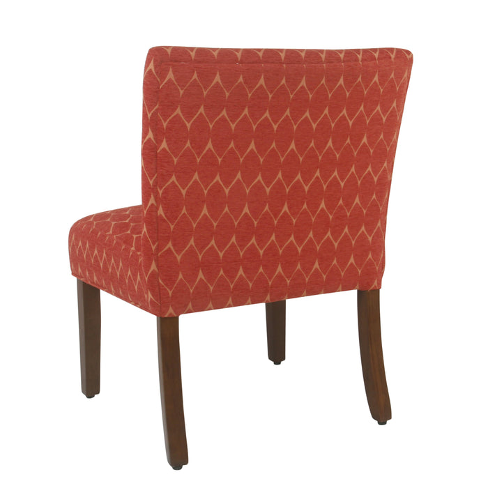 Parker Accent Chair with Pillow - Textured Melon