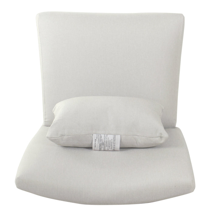 Accent Chair and Pillow - Cream