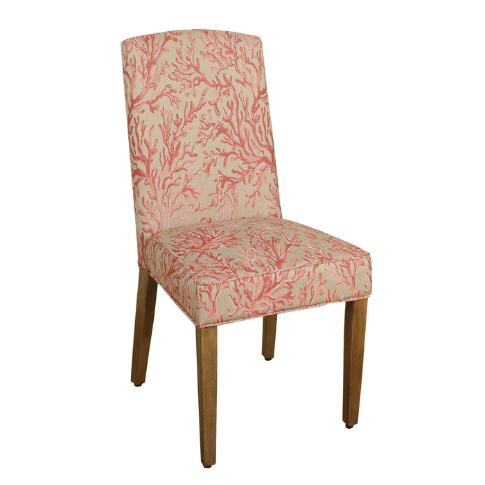 HomePop Traditional Dining Chair - Coral Woven (Single Pack)