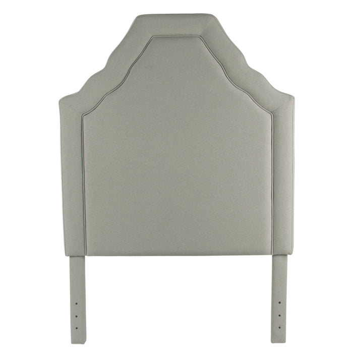 Twin Upholstered Headboard- LiveSmartÂ® Stain Resistant Gray